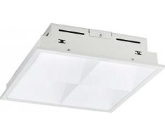 OPPLE Lighting Sq298 11W 3000K iluminación de techo Blanco LED A+ - Lámpara (Blanco, Oficina, Plaza, Empotrada, Acero, IP20)