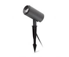 Faro Barcelona 70913 - PLOM LED LÃ¡mpara proyector con estaca gris oscuro