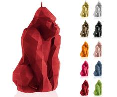 Candellana Hecho a Mano Gorilla Low-Poly Vela de Regalo - Divertida - Vela Decorativa - DecoraciÃ³n del Hogar - Regalos para Amigos - Mecha de AlgodÃ³n - Tiempo de Quemado 79h - Vela Red