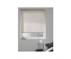 madecostore - Estor Enrollable, poliéster, Beige, 124 x 190 cm (Tela de 120 cm)