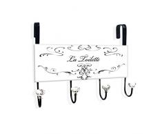 Stupell Home Decor Collection la Toilette Perchero de la Puerta