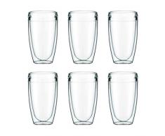 Bodum 11850-10SA PAVINA Outdoor - Juego de 6 vasos de doble pared (plÃ¡stico resistente, 0,45 camas)