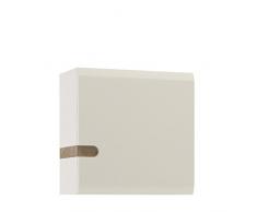 Muebles To Go Chelsea 1-para puerta de armario de pared lateral borde, 55 x 28 cm, acabado en blanco brillante
