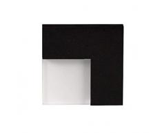 Zamel Ledix - Aplique de pared LED, metal, color negro