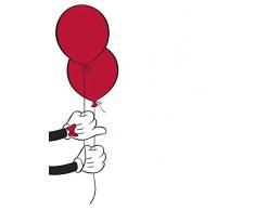 Komar Disney Wandbild Von fotomural, Negro, Blanco, 30 x 40 cm