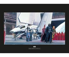 Komar Wandbild Von Wars Classic RMQ Death Star Shuttle Dock | Kinderzimmer, Jugendzimmer, Dekoration, Kunstdruck | ohne Rahmen | WB133-70x50 fotomural, carbÃ³n