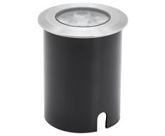 Konstsmide foco de suelo luz, alta potencia de 6 W LED – aluminio plata