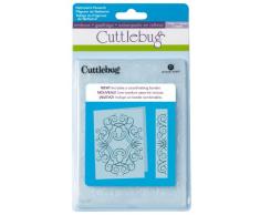 Cricut Cuttlebug - Carpeta y borde de estampado en relieve (13 x 18 cm), diseño de filigranas de Nathaniel
