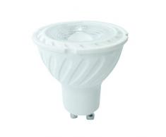 V-TAC VT-277 - Foco LED con Chip Samsung GU10 7 W 38Â° 6400 K, luz frÃ­a Blanca 6400Â° k
