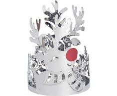 cer/ámica Color Blanco 11.4/ x 11.4/ x 15.6/ cm YANKEE CANDLE 1521478/ JF//PP TLH Snowman Lumi Nary portavelas Negro Plata Rojo