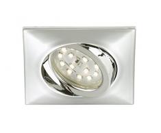 Foco LED empotrable y giratorio, no necesita transformador, baja profundidad de montaje de tan solo 30 mm, triangular, chrom, 1 unidad 5|watts
