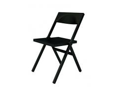 Alessi silla plegable Piana chair, color: negro