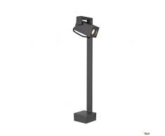 SLV Antracita luminaria de pie Bracket 70 FL/Iluminación Caminos, Paredes, entradas, lámpara led de jardÃn de Exterior / GU10 IP65 7 W