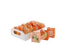 Comarco Sa 15531 - Cestas de Regalo, Papel de Morera, Naranja, 8 x 3 x 7 cm