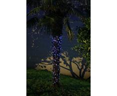JANDEI - Guirnalda 20m 200L panel solar 8 func. (6000K) Led Decorativa 1200mA
