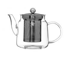 Premier Housewares - Tetera de borosilicato con colador, 650 ml, 12 x 15 x 11 cm