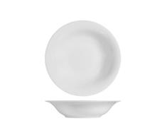 H&H 4470002 Plato hondo Charme, porcelana, blanco, 23 cm, porcelana