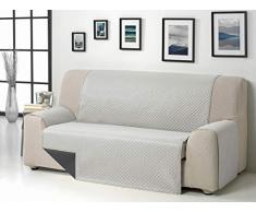 Martina Home Diamond Cubre Sofa Acolchado Reversible, Gris/Antracita, 4 PLAZAS