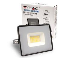 V-TAC Foco Led Exterior 20W Chip Samsung - [Ãltima GeneraciÃ³n] - Luz 4000k Blanco Neutro - 1620 Lumen - Proyector LED Exterior Impermeable IP65 - Foco LED para JardÃ­n, Garaje, BalcÃ³n - Color Negro