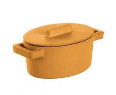 Sambonet Terra. Cotto Hierro Fundido Vainilla Cacerola OV.13Â x 10