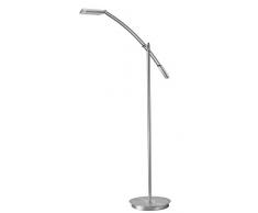Trio Lighting Verona Lámpara de Pie Integriert, 12 W, Níquel Mate, 70 X 27 X 130 cm