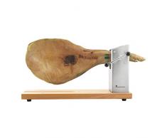 BERGNER Q3454 Jamonero 62x19.5x3,3 cm colecciÃ³n Masterpro, Madera/Acero Inoxidable