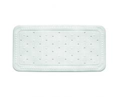 Kela 22361 Alfombrilla de baño antideslizante Blanco alfombra y pegatina antideslizantes de baño - Alfombras y pegatinas antideslizantes de baño (Alfombrilla de baño antideslizante, Adultos, Blanco, PVC, 360 mm, 720 mm)