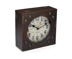 BigBuy Home Reloj De Mesa Metal (20 X 20 Cm)