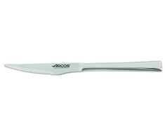 Arcos 586400 Cuchillo Chuletero Monoblock de Una Pieza en Acero Inoxidable, Plata, 110 mm