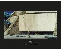 Komar Wandbild Von Star Wars Classic RMQ Yavin Temple | Kinderzimmer, Jugendzimmer, Dekoration, Kunstdruck | ohne Rahmen | WB165-50x40 fotomural, carbÃ³n