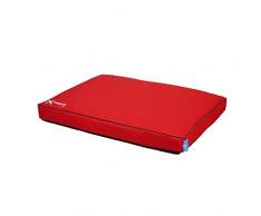 LUBEN Cama Rectangular Impermeable Xtreme Rojo M, Negro
