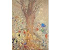 Legendarte Odilon Redon El Buda Impresión Digital sobre Lienzo, cm. 60x80