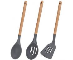 San Ignacio Q3003 Set 3pcs utensilios de cocina, cabezal de silicona, colecciÃ³n ordesa