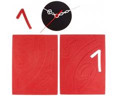 Asir Group LLC 3DUhr-37 Clocky Decorativo Reloj de Pared