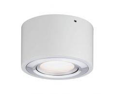 Paulmann Argun iluminación de techo Aluminio LED 4,8 W - Lámpara (Aluminio, Alrededor, Cepillado, Metal, Mate, II)