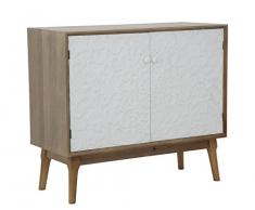 mauro ferretti 141832000 m Armario, Madera, Marrón/Blanco, 41 x 90 x 80 cm