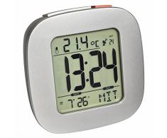 TFA Dostmann de Radio Despertador con Temperatura, de plÃ¡stico, Plata, 8Â x 3Â x 8Â cm