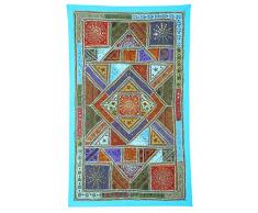 Apliques de pared Decoración del hogar Espejo Patchwork turquesa TAPIZ DE PARED Hanging