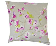 La Almohada Collection dashania para cojÃn, diseño de Flores, Color Gris