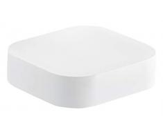 Gedy Outline Jabonera, LatÃ³n, Blanco, 12,1x11x3