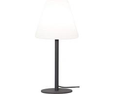 Star Gardenlight - Lámpara de jardín (metal, 60 x 28 cm), color blanco y gris