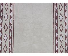 Aratextil Indiana Alfombra Infantil, Algodón, Beige, 120x160 cm