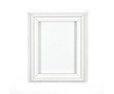 Paintings Frames Marco Cuadrado para Fotos o pósteres con Tablero DM, Listo para Colgar, con una lámina de plexiglás irrompible de estireno de Alta claridad, Color Blanco, 30,5 x 30,5 cm