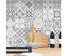 30 Pegatinas Adhesivos carrelages | Adhesivo Adhesivo Azulejos â Mosaico Azulejos de Pared de baño y Cocina | Azulejos Adhesiva â 10 x 10 cm â 60 Piezas