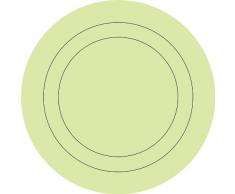 Wallpops Fine DÃ©cor Baby - Puntos Decorativos Adhesivos concÃ©ntricos para Pared (4 Unidades), Color Verde