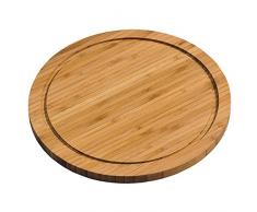 Kesper 2051578 Tabla de Cortar Sap Groove bambú 25 x 15 x 2 cm