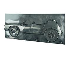 Haku Möbel 32815 perchero de pared, 86 x 40 x 22 cm, colour negro/de níquel