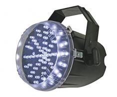 HQ Power White LED strobe 60 LEDs Negro - Accesorio de discoteca (Negro, 60 lámpara(s), 12 V, 332 g, 125 x 125 x 160 mm)
