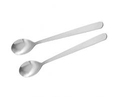 Nirosta ParÃ­s Latte Macchiato Cuchara, Acero Inoxidable, Plata, 19,5Â cm, 2Â Piezas