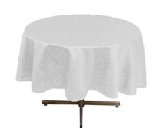 Soleil docre Mantel Antimanchas Redondo 180 cm Fiesta Blanco